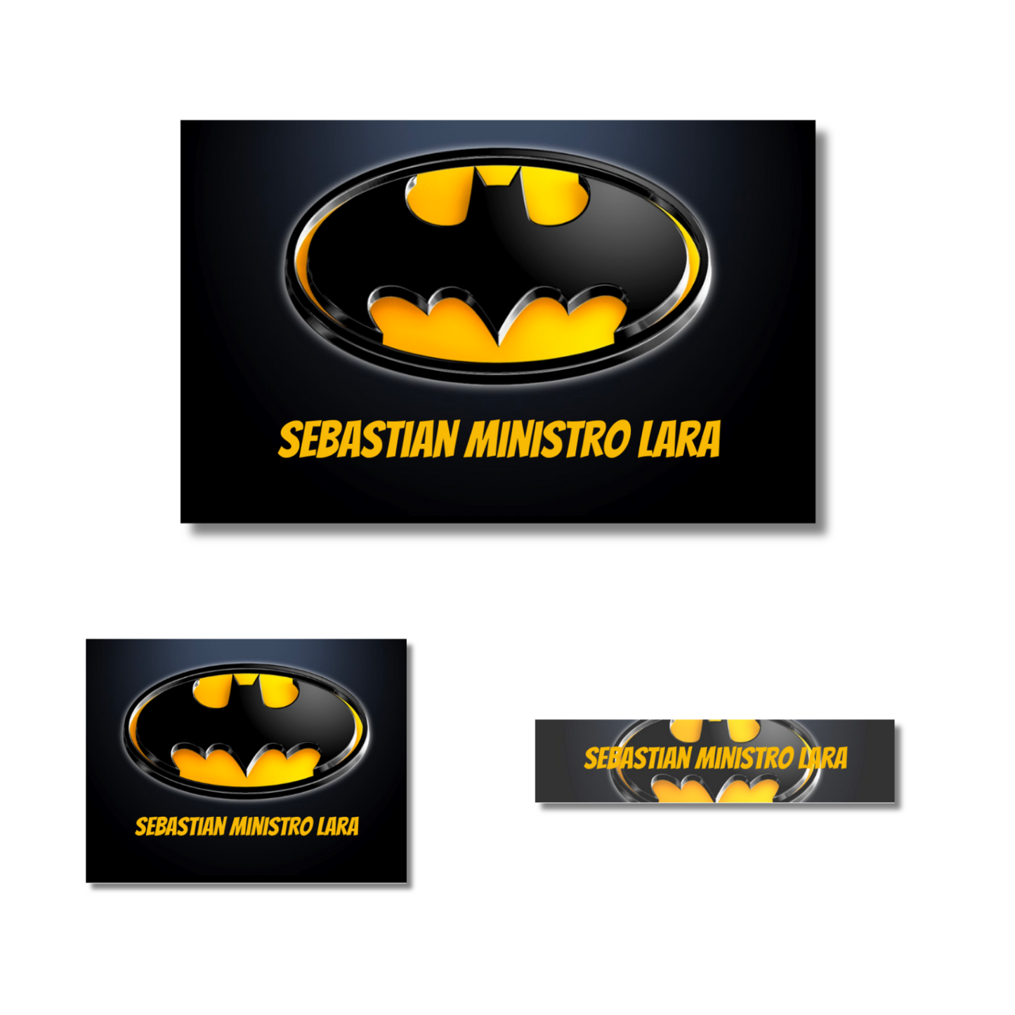 Batman Logo Etiquetas Escolares Personalizadas Libretas, Libros y Lápices