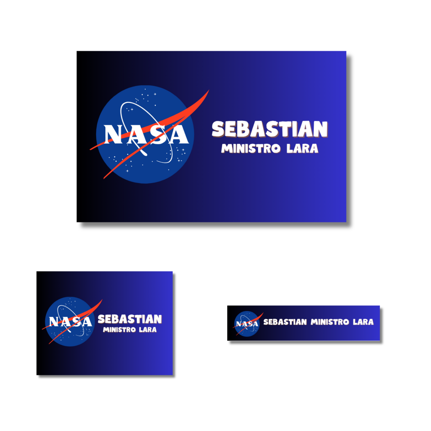 NASA Logo Etiquetas Escolares Personalizadas Libretas, Libros y Lápices