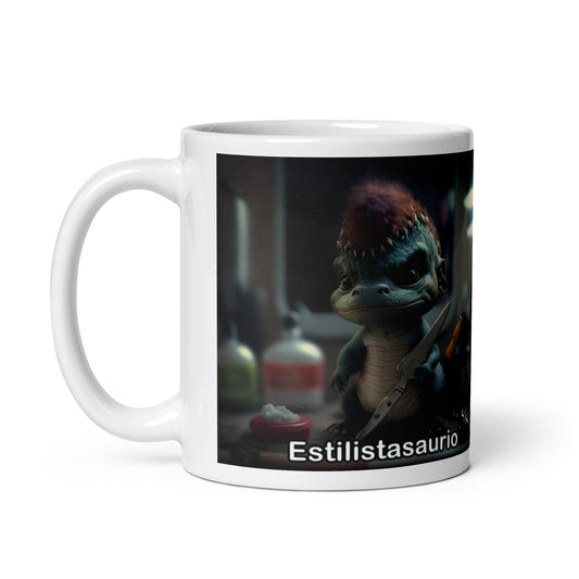 Dino Profesiones Estilistasaurio Taza
