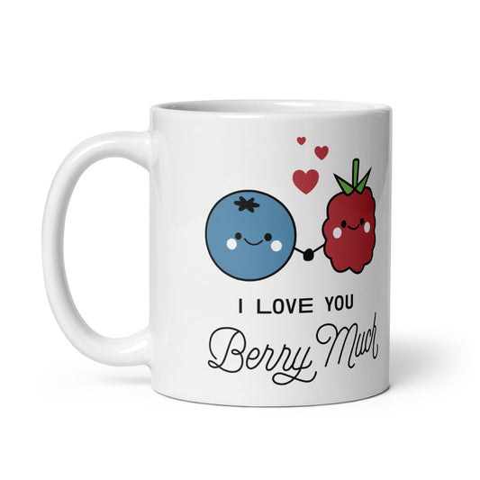 I Love You Berry Much Taza